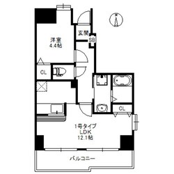 アリエスC・Bの物件間取画像